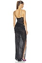 view 5 of 4 Bikini Asymmetric Drape Column Dress in Black