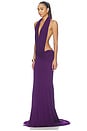 view 2 of 3 Halter Drape Gown in Violet