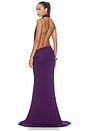view 4 of 3 Halter Drape Gown in Violet
