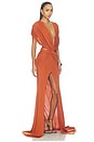 view 2 of 3 Cutout Twist Gown in Clay