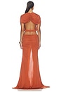 view 4 of 3 Cutout Twist Gown in Clay