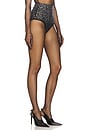 view 2 of 6 Crystal Mesh Brief in Black