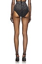 view 4 of 6 Crystal Mesh Brief in Black