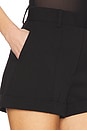 view 6 of 6 Suiting Cuffed Mini Short in Black