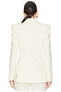 view 4 of 5 Fitted Suiting Blazer in Ecru