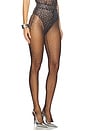 view 2 of 6 Crystal Mesh Stocking in Espresso