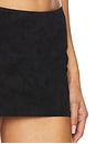 view 6 of 6 Suede Mini Skirt in Black