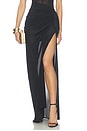 view 1 of 6 Drape Powermesh Skirt in Black