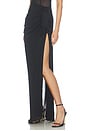 view 4 of 6 Drape Powermesh Skirt in Black