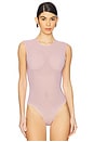 view 2 of 5 Sleeveless Power Mesh Bodysuit in Ice Pink