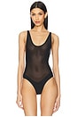 view 2 of 5 Power Mesh Bodysuit in Black