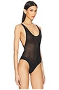 view 3 of 5 Power Mesh Bodysuit in Black