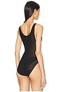 view 4 of 5 Power Mesh Bodysuit in Black