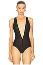 view 2 of 5 Halter Bodysuit in Black