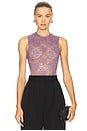 view 1 of 5 Sleeveless Bodysuit in Grape