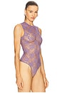view 3 of 5 Sleeveless Bodysuit in Grape