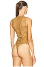 view 4 of 5 Sleeveless Bodysuit in Khaki