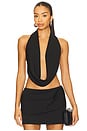 view 1 of 4 Halter Top in Black