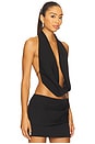 view 2 of 4 Halter Top in Black