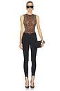 view 5 of 5 Sleeveless Bodysuit in Leopard Print