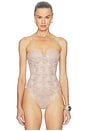 view 2 of 6 Cupped Bodysuit in Bare