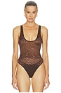 view 2 of 5 Scoop Singlet Bodysuit in Brown