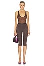 view 6 of 5 Scoop Singlet Bodysuit in Brown