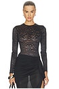 view 1 of 5 Long Sleeve Bodysuit in Black