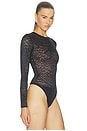 view 4 of 5 Long Sleeve Bodysuit in Black