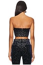 view 3 of 5 Crystal Velvet Crop Top in Midnight