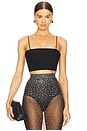 view 1 of 4 Power Mesh Corset Top in Black