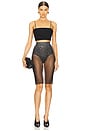 view 4 of 4 Power Mesh Corset Top in Black