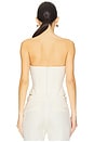 view 3 of 4 Suiting Corset Top in Ecru