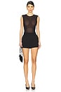 view 5 of 5 Sleeveless Power Mesh Bodysuit in Black