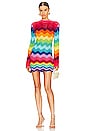 view 1 of 3 Rainbow Mini Dress in Multicolor