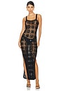 view 1 of 4 Translucid Maxi Dress in Black