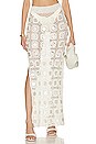 view 1 of 4 Translucid Long Skirt in White