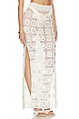 view 2 of 4 Translucid Long Skirt in White