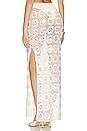 view 3 of 4 Translucid Long Skirt in White