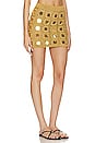 view 2 of 4 Translucid Mini Skirt in Gold
