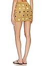 view 3 of 4 Translucid Mini Skirt in Gold