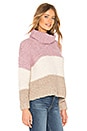 view 3 of 5 Artisanal Cropped Turtleneck in Colorblock