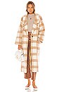 view 1 of 5 Vita Oversized Coat in Camel Plaid