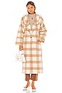 view 2 of 5 Vita Oversized Coat in Camel Plaid