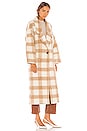 view 3 of 5 Vita Oversized Coat in Camel Plaid