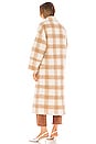 view 4 of 5 Vita Oversized Coat in Camel Plaid