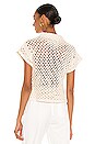 view 3 of 4 Ami Cropped Net Knit Top in Cream