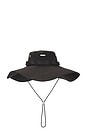 view 1 of 2 Wide Safari Bucket Hat in Black