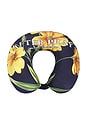 view 1 of 2 Flower Travel Neck Pillow in Navy