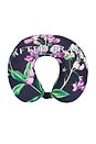 view 2 of 2 Flower Travel Neck Pillow in Navy
